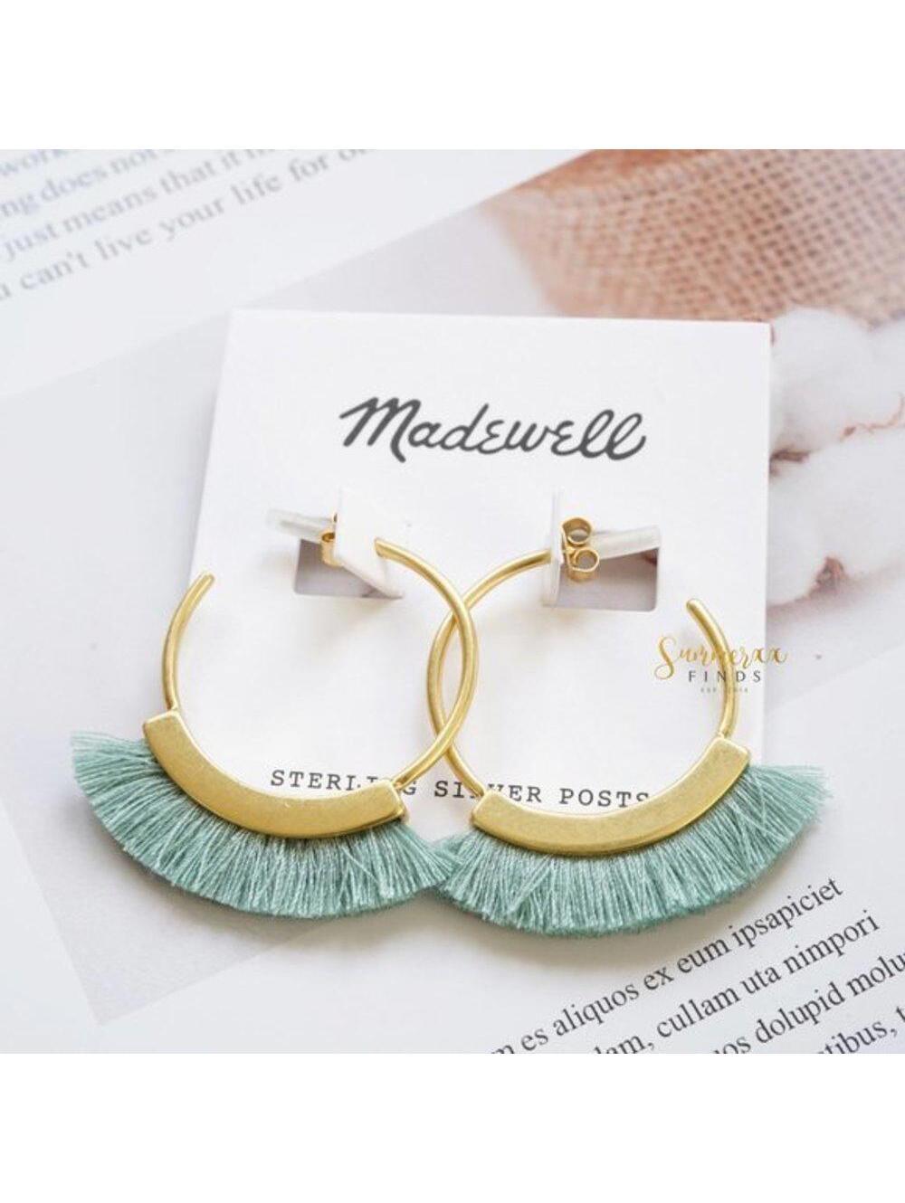 Madewell Fringe Hoop Earrings